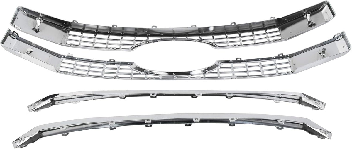 Chrome Front Hood Bumper Grille 4PCS S3539