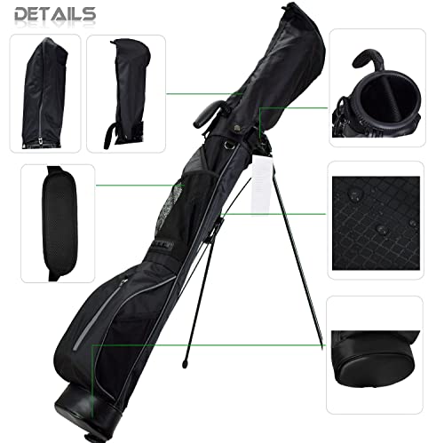 Lightweight Mini Golf Stand Bag with Rain Cover and Removable Padded Shoulder Strap G170