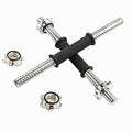 Adjustable Dumbbell Bar Handles 32/35/40cm Fit 1 inch Standard Weight Plate Sold in Pair Z9254