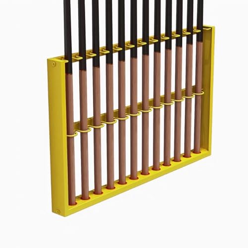 Wall Mount Pool Stick Holder Metal Cue Rack Black 60cm U5530