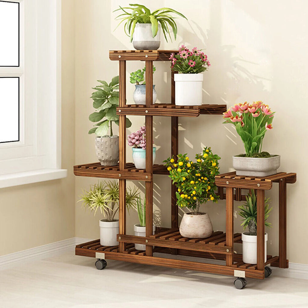 5 Tier Wood Plant Stand R772