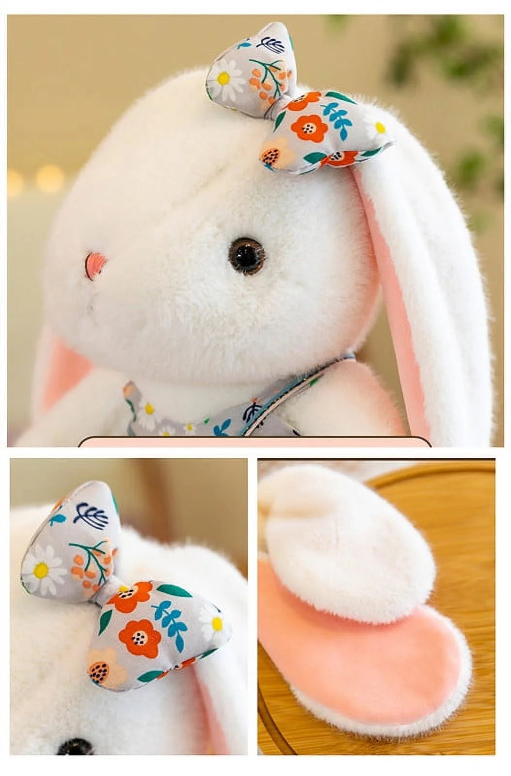 Easter Bunny Plush Stuffed Toy with Floppy Ears H805430