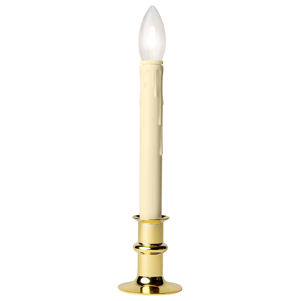 Brushed Nickel LED Adjustable Base Candle 4-Pack Q13358