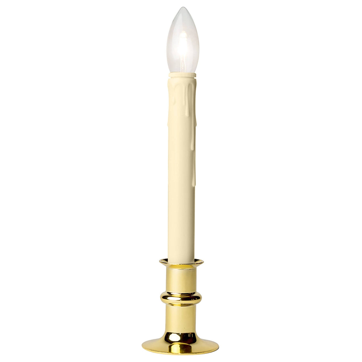 Brushed Nickel LED Adjustable Base Candle 4-Pack Q13358