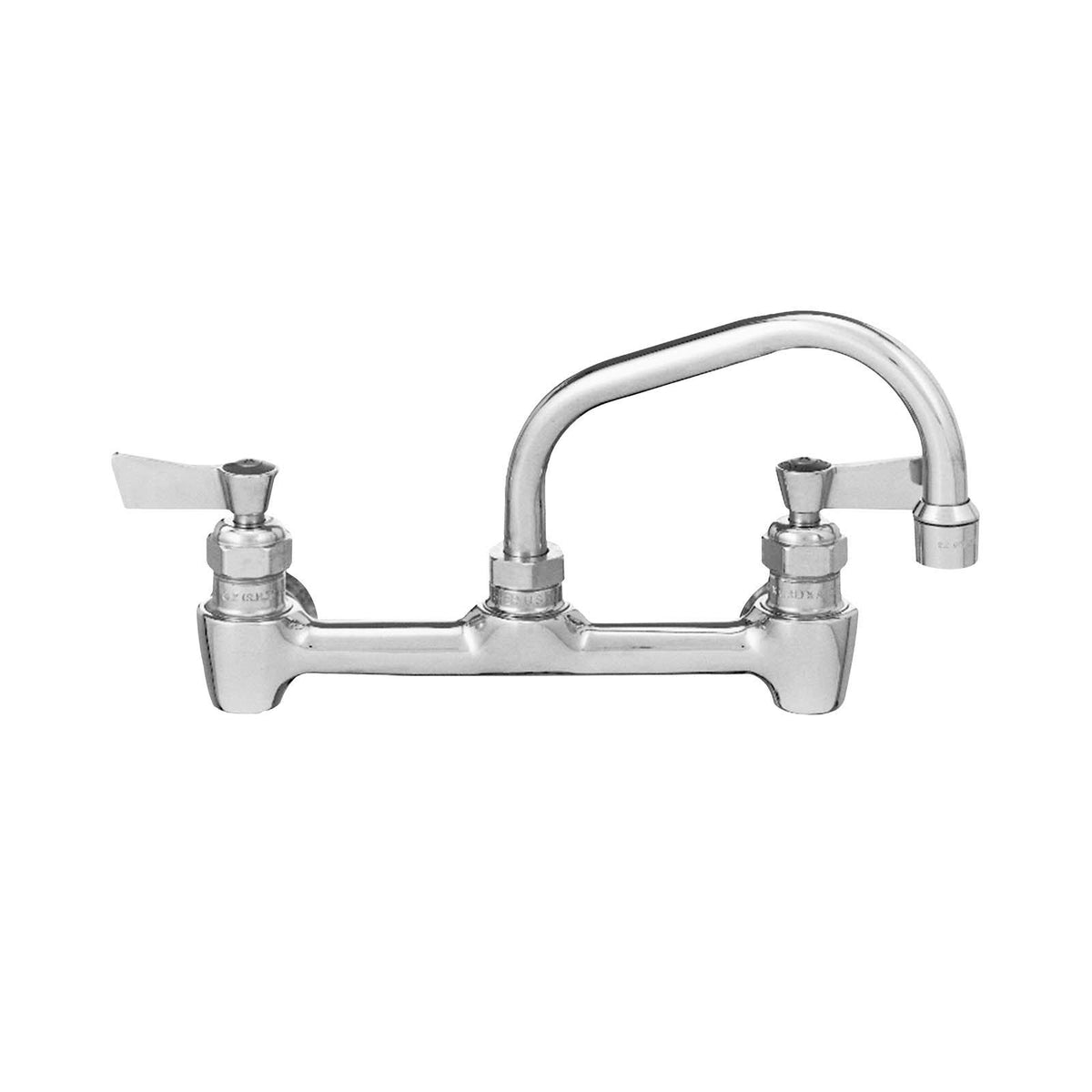 Stainless Steel Kitchen Faucet with Swing Spout and Lever Handles I753