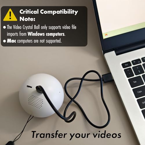 2.7" White Crystal Ball Video Player with Sound N347