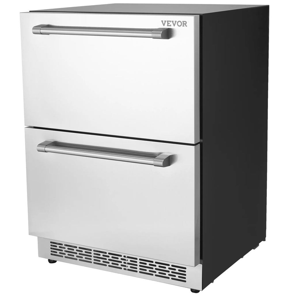 24 2 Drawer Stainless Steel Undercounter Refrigerator I776