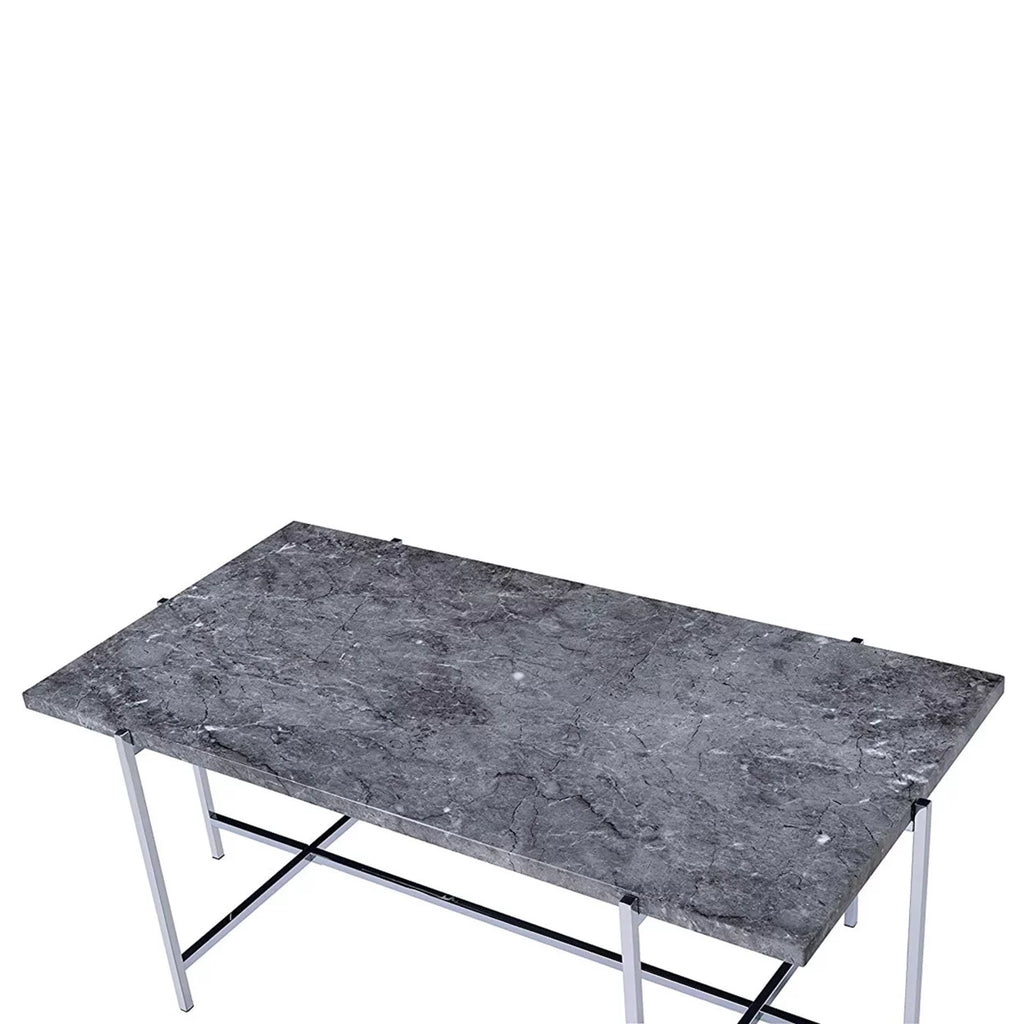 Marble Top Coffee Table with Trestle Base P2589