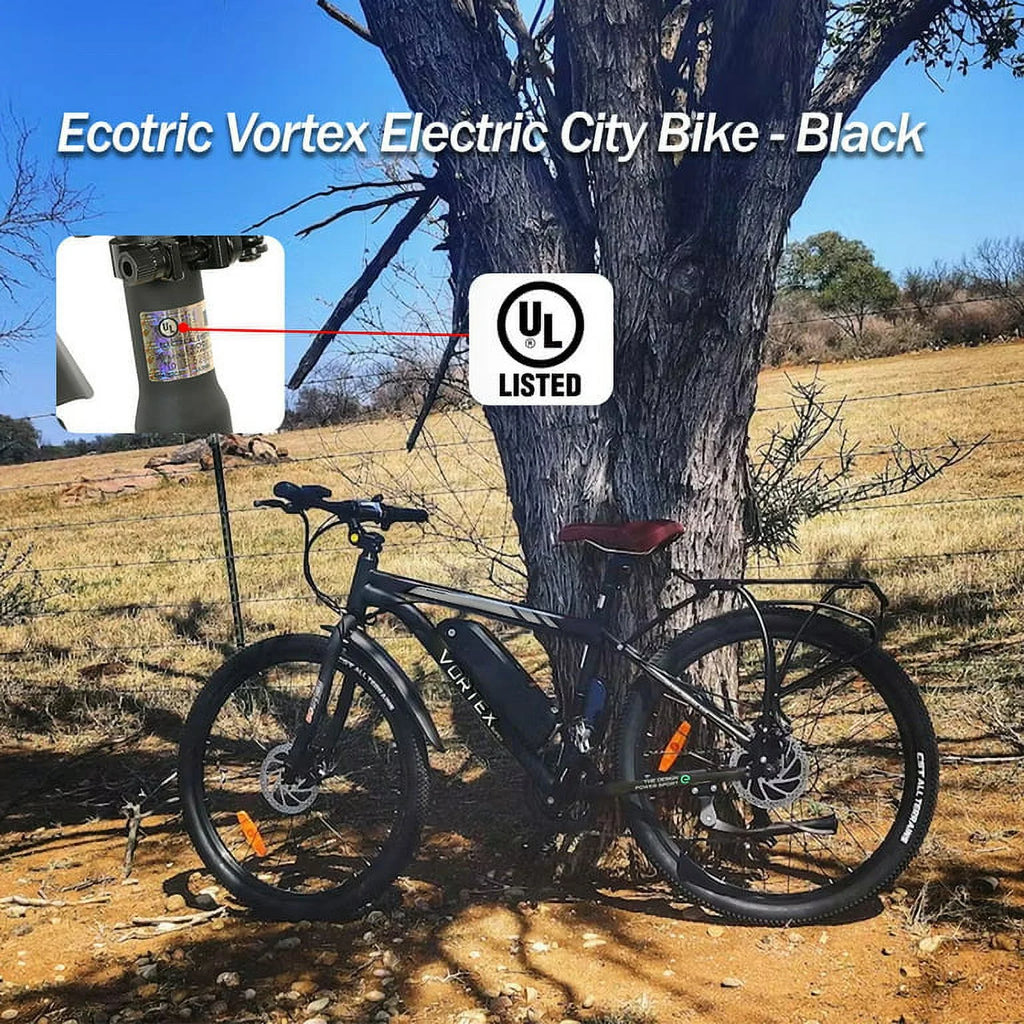 Black 26 In. 36 V 350 W 12.5 AH 7 Speed Electric Bike W46027