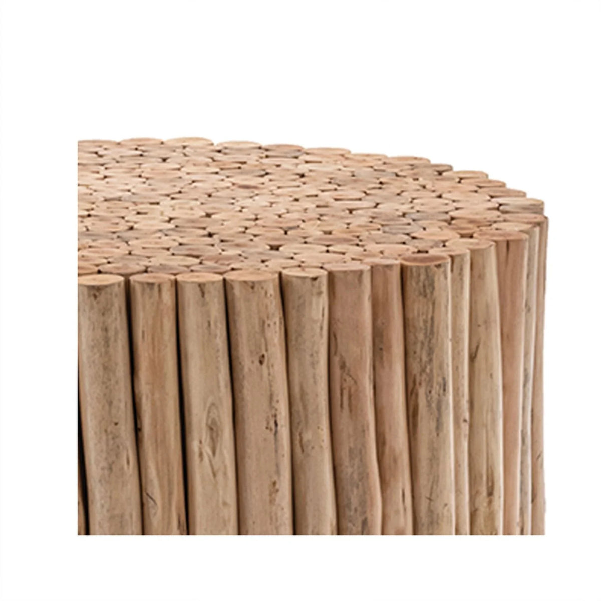 Contemporary Style Jungle Wood End Table O4304