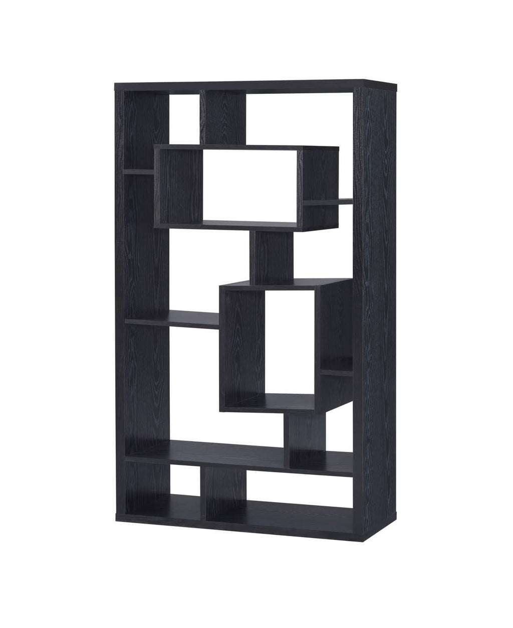 Black 10-Shelf Bookcase Z2483