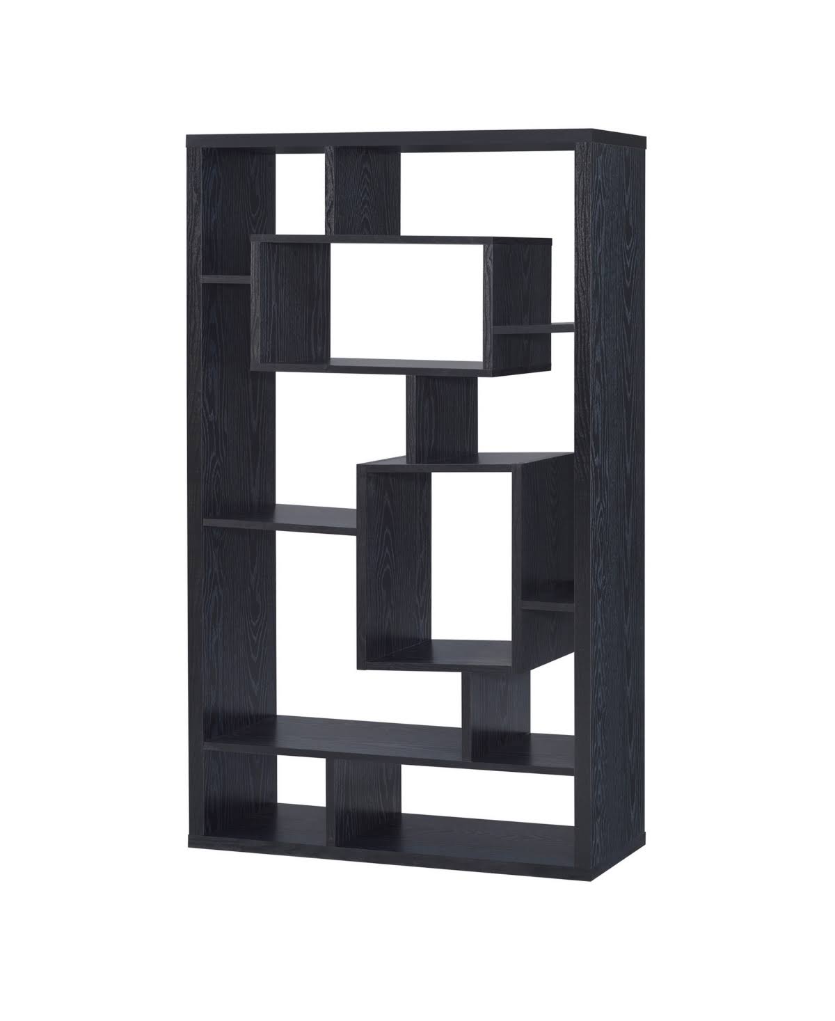 Black 10-Shelf Bookcase Z2483