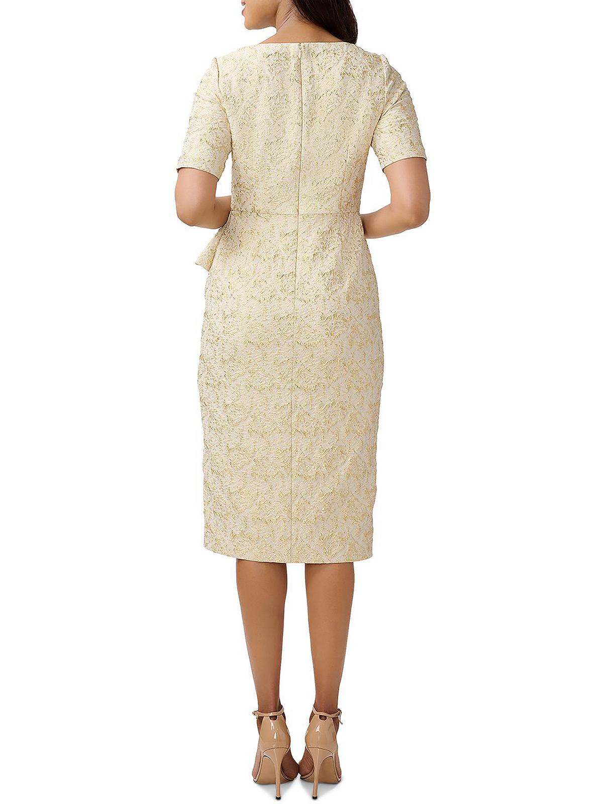 Metallic Knee Length Cocktail Dress B892808