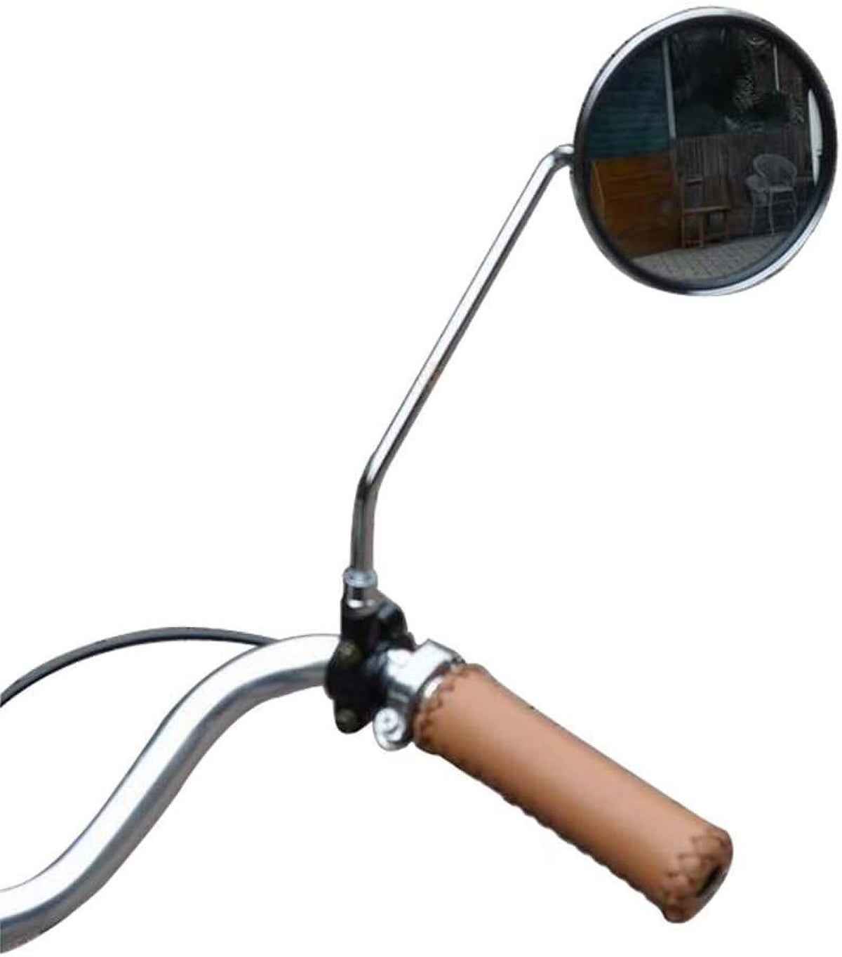 Vintage Bicycle Metal Side Mirror Stainless Steel Frame A410500