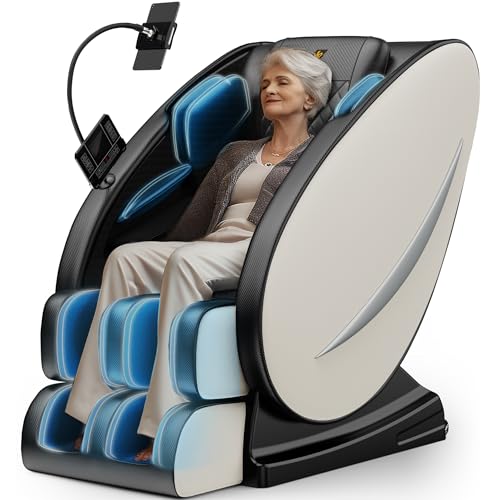 Black Faux Leather Full Body Massage Chair Recliner with Heat Therapy E27158