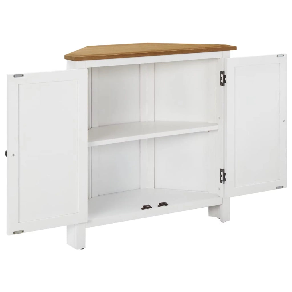 Solid Oak Wood Corner Cabinet L2066