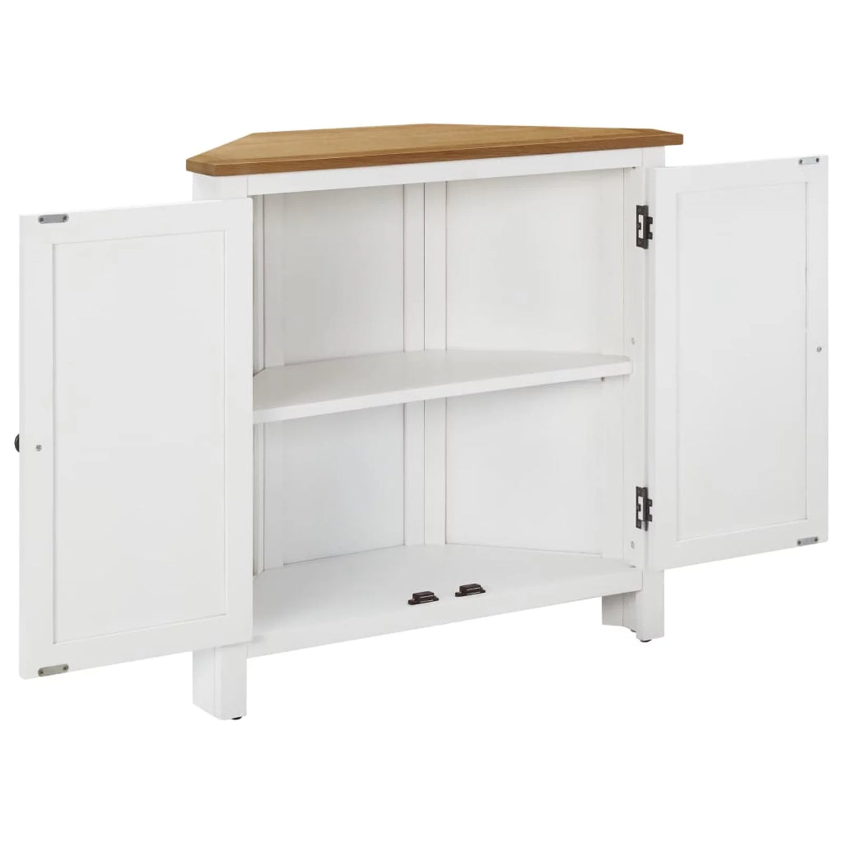 Solid Oak Wood Corner Cabinet L2066