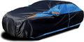Blue Waterproof Full Car Cover with Zipper J411