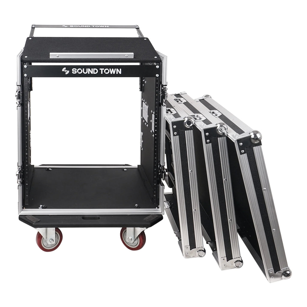 12U Plywood PA Rack Case with Casters U7570