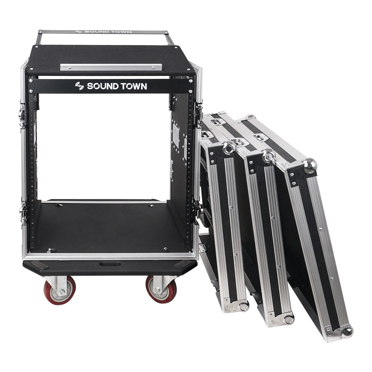 12U Plywood PA Rack Case with Casters U7570