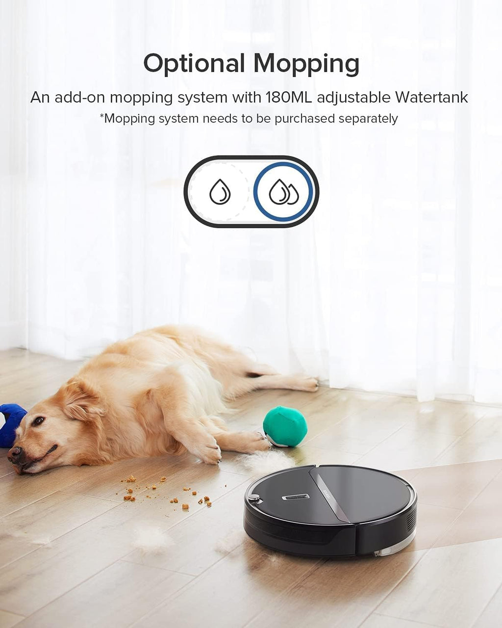 Robot Vacuum Cleaner with 2000Pa Strong Suction, 200min Runtime H453427
