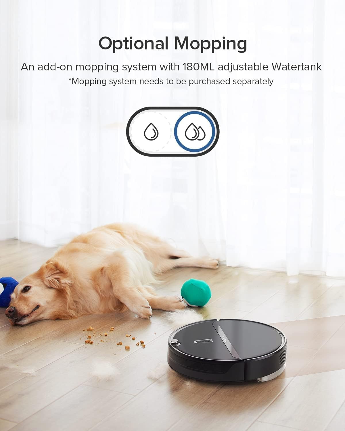 Robot Vacuum Cleaner with 2000Pa Strong Suction, 200min Runtime H453427