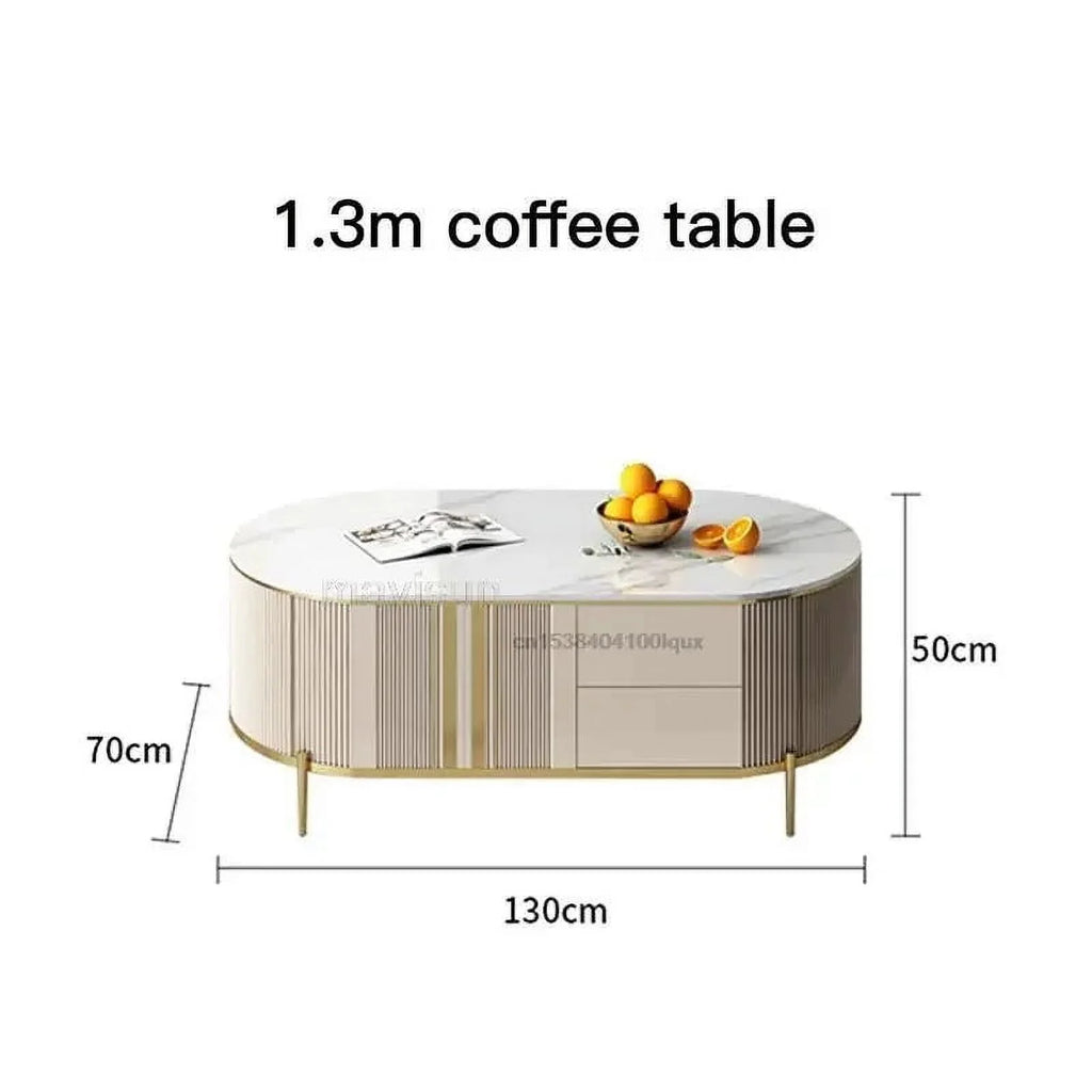 Italian Style Light Luxury Coffee Table TV Cabinet Q1037