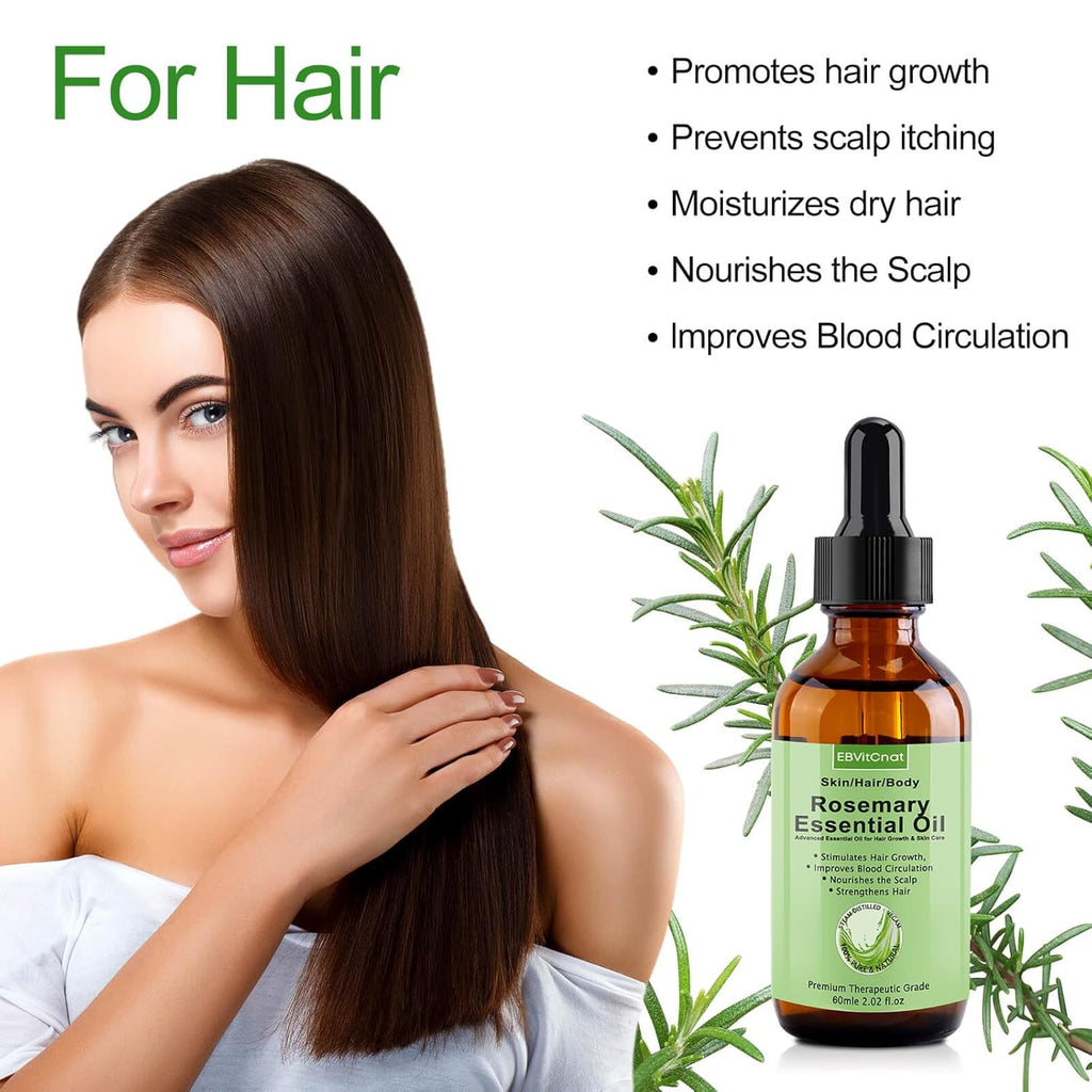 100% Pure Organic Rosemary Essential Oil for Hair K1102