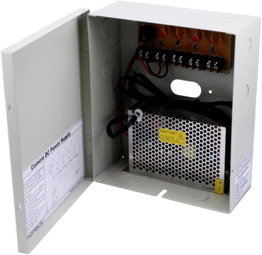 4 Channel 12V DC 5 Amps CCTV Camera Power Supply X909341