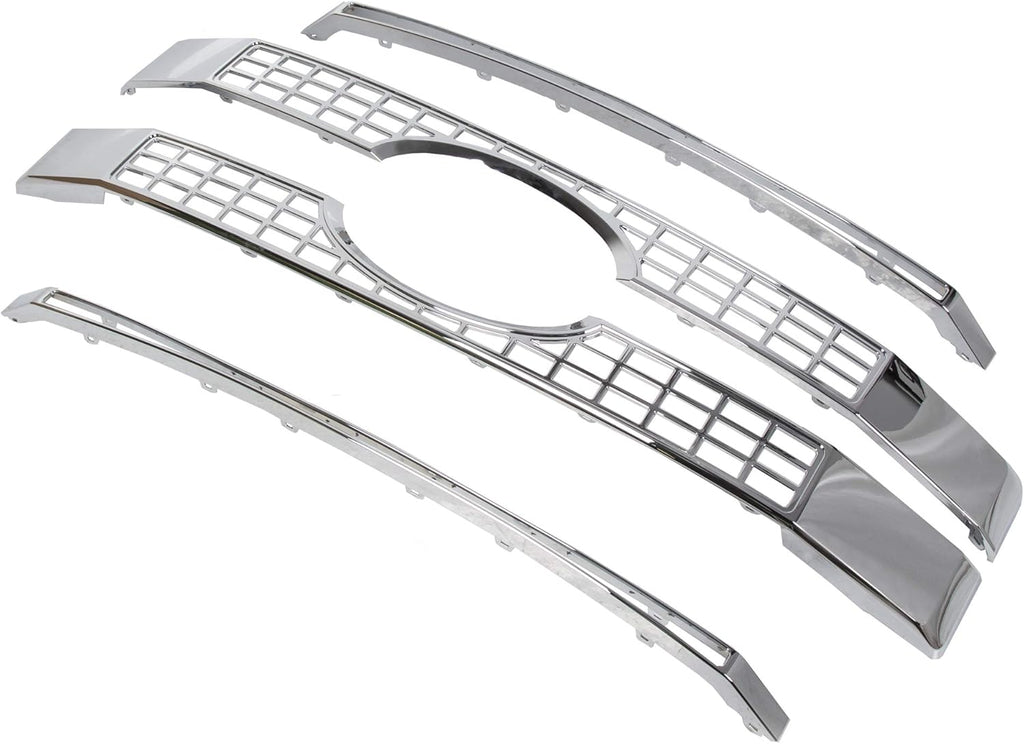 Chrome Front Hood Bumper Grille 4PCS S3539