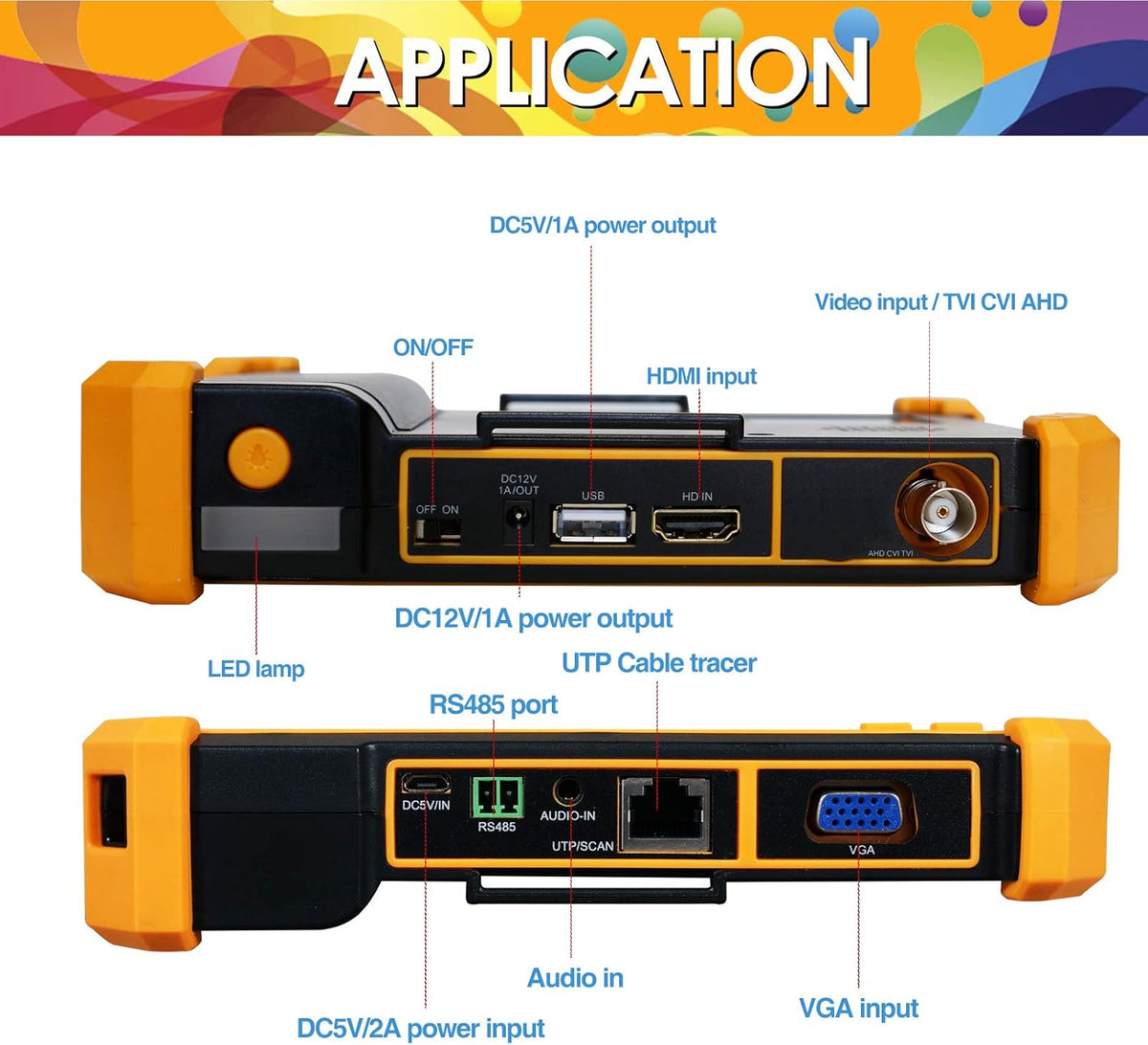 5 inch TFT-LCD CCTV Tester Monitor V553