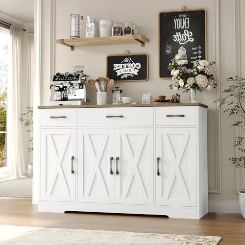Ash Grey Buffet Sideboard Cabinet with Drawers H90720