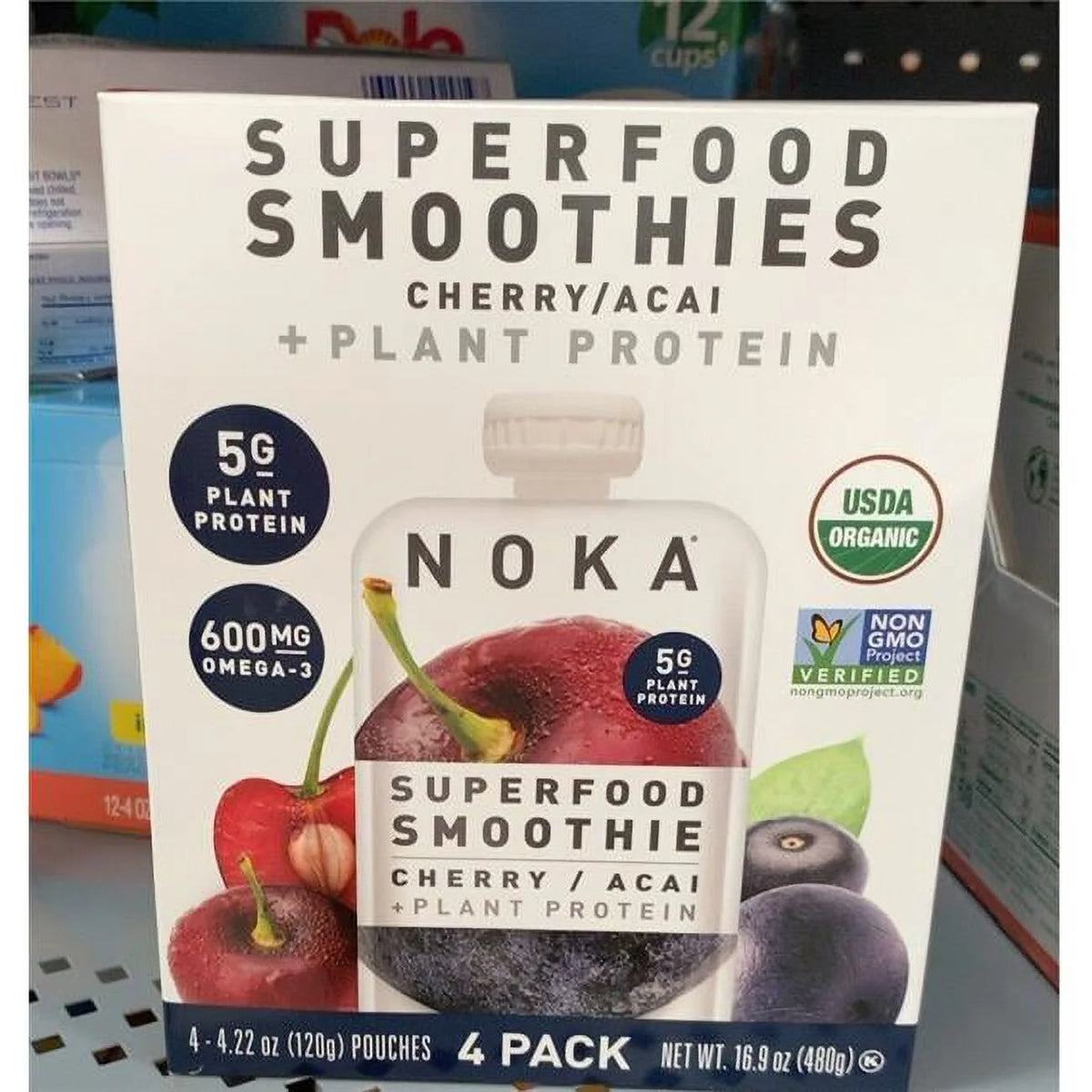 16.9 oz Cherry Acai Smoothie 4 Piece Pack of 6 S3181