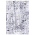 Distressed Marble Area Rug, Grey/Ivory, 5'3" x 7'6" Q85425