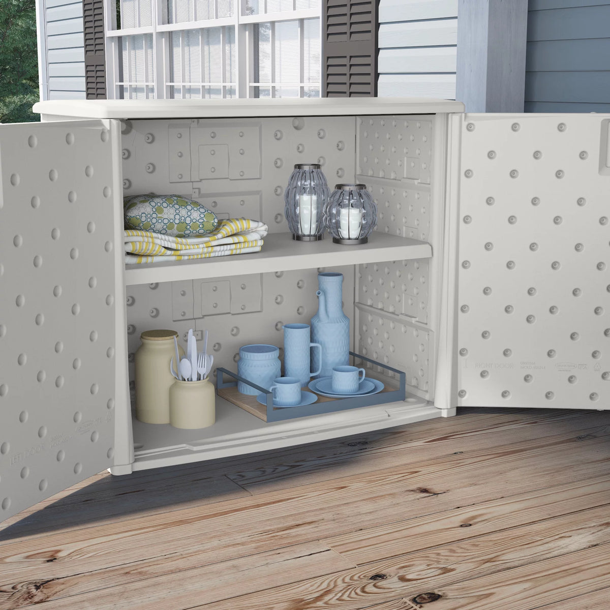 97 Gallon White Storage Station L976067