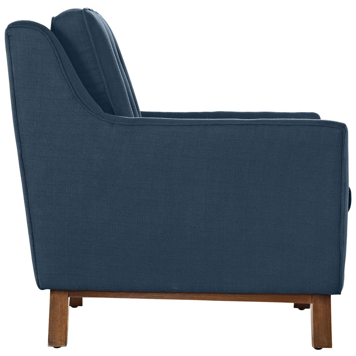Navy Fabric Loveseat U288