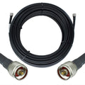 Heavy Duty Ultra Low Loss 50ohm Coaxial Cable 100ft N Male to N Male Black P606386