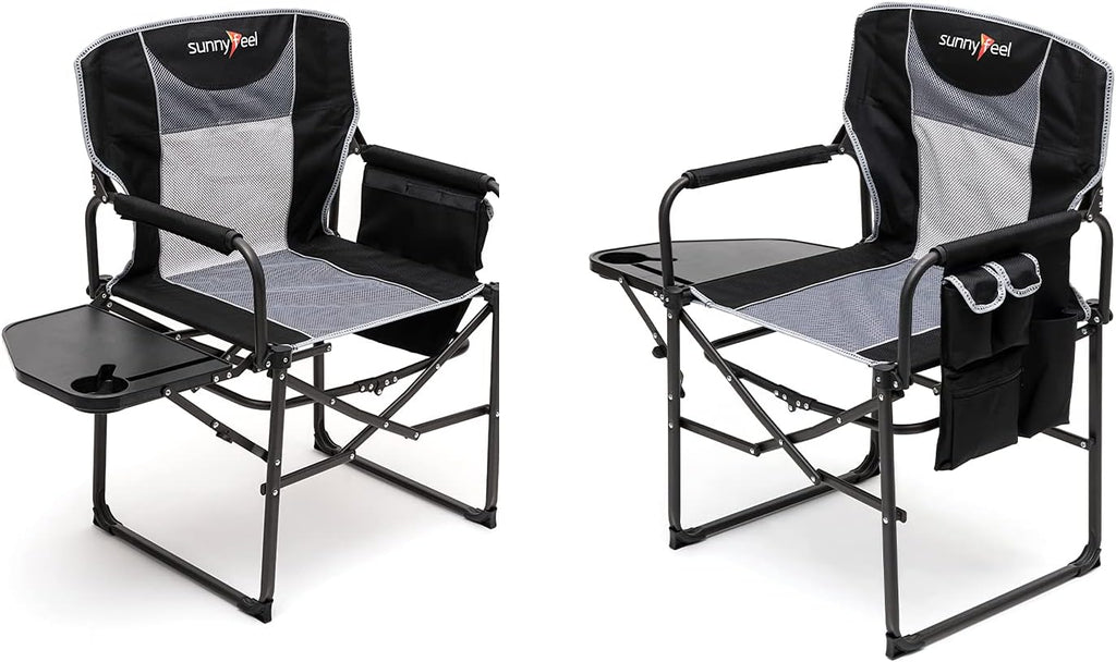 Oversized Portable Folding Camping Chair with Side Table T685