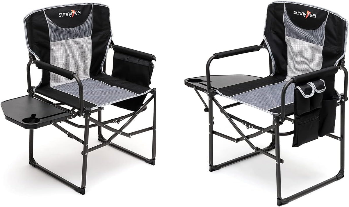 Oversized Portable Folding Camping Chair with Side Table T685