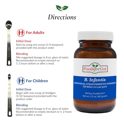 Bifidobacterium Infantis Probiotic Powder 100 Billion cfu's 60 Grams Y986