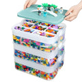 Blue Toy Storage Organizer with Compartments and Lids R313309
