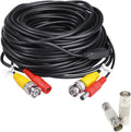 150 Feet Pre-Made Siamese BNC Video and Power Cable with Two Female Connectors (White) Pack of 2 R905