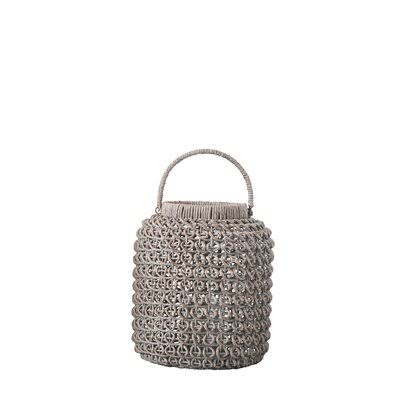 Woven Water Hyacinth Lantern V122897