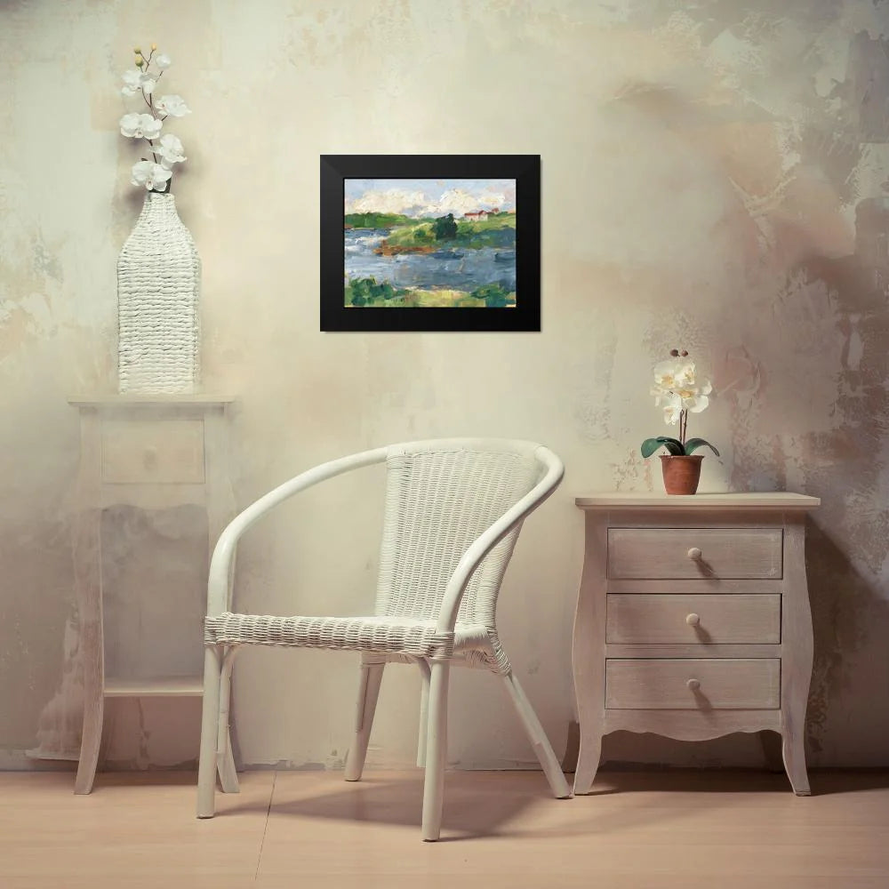Black Modern Framed Museum Art Print W904542
