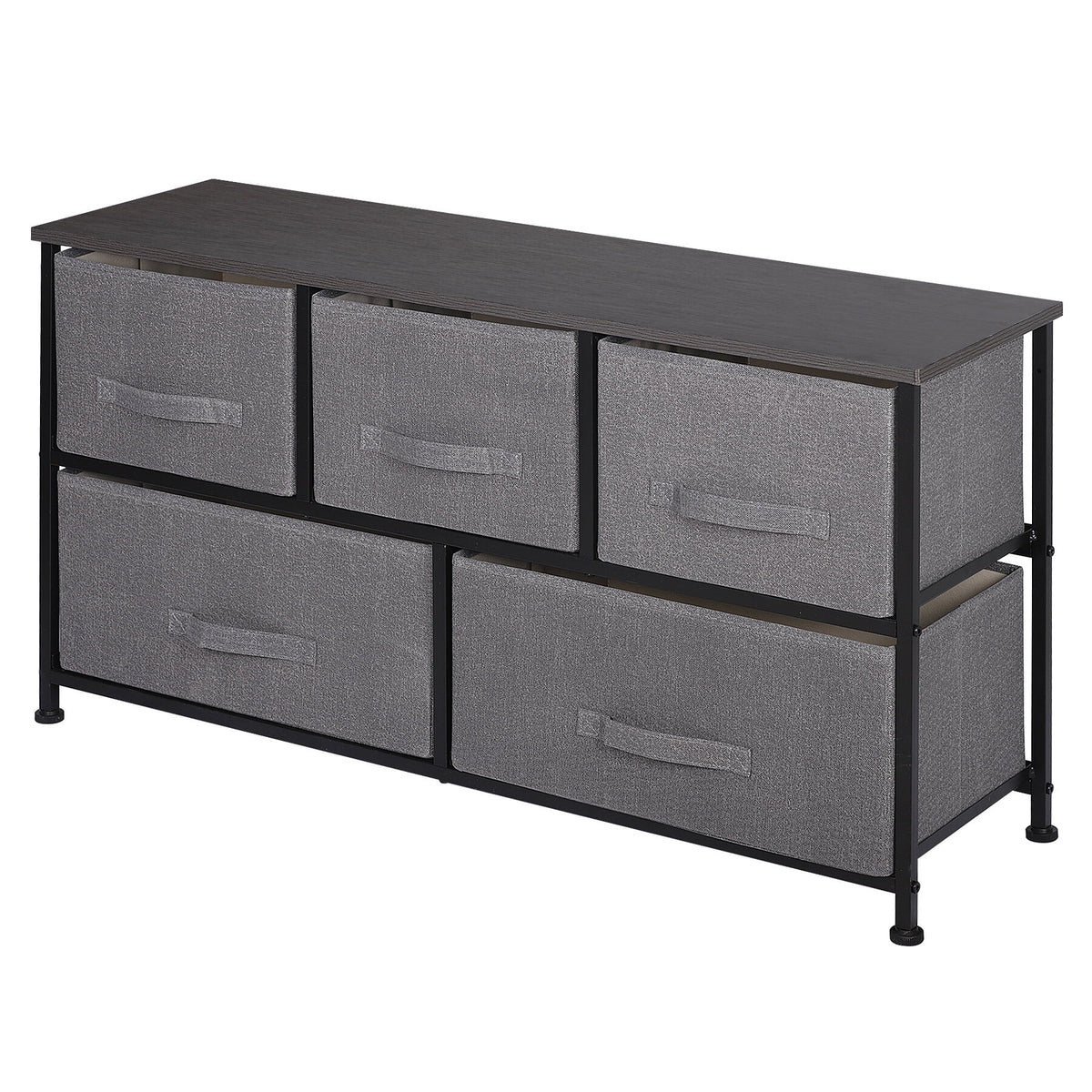 5 Drawers Fabric Dresser Storage Tower C136237