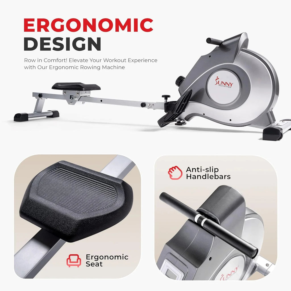 Home Rowing Machine with Magnetic Resistance, 8 Resistance Levels I35452