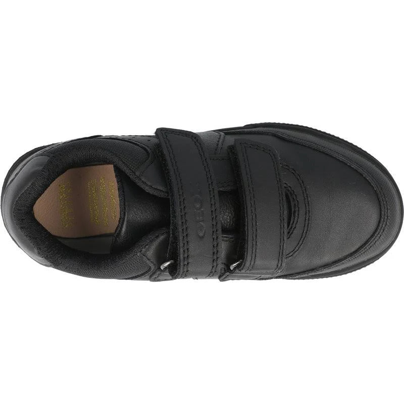 Black Smooth Leather School Shoes M5902