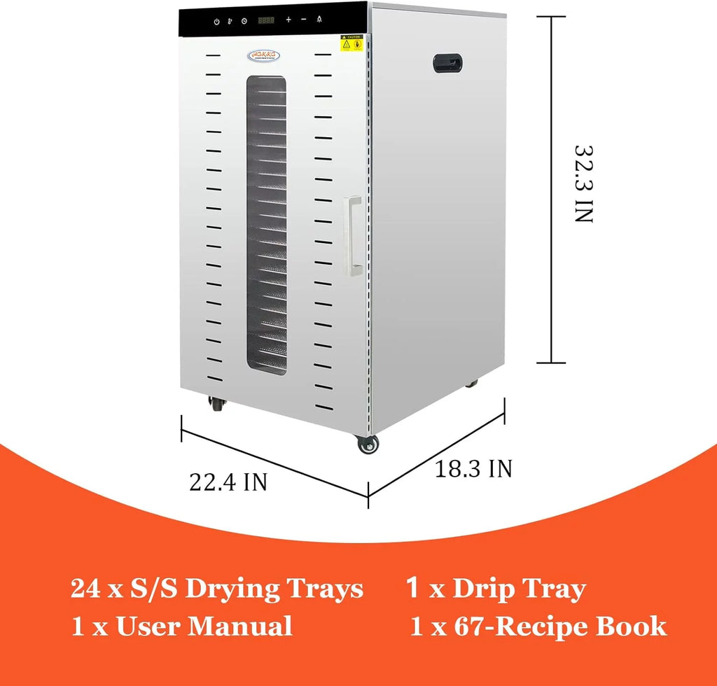 24 Trays Stainless Steel Dehydrator Machine K8708