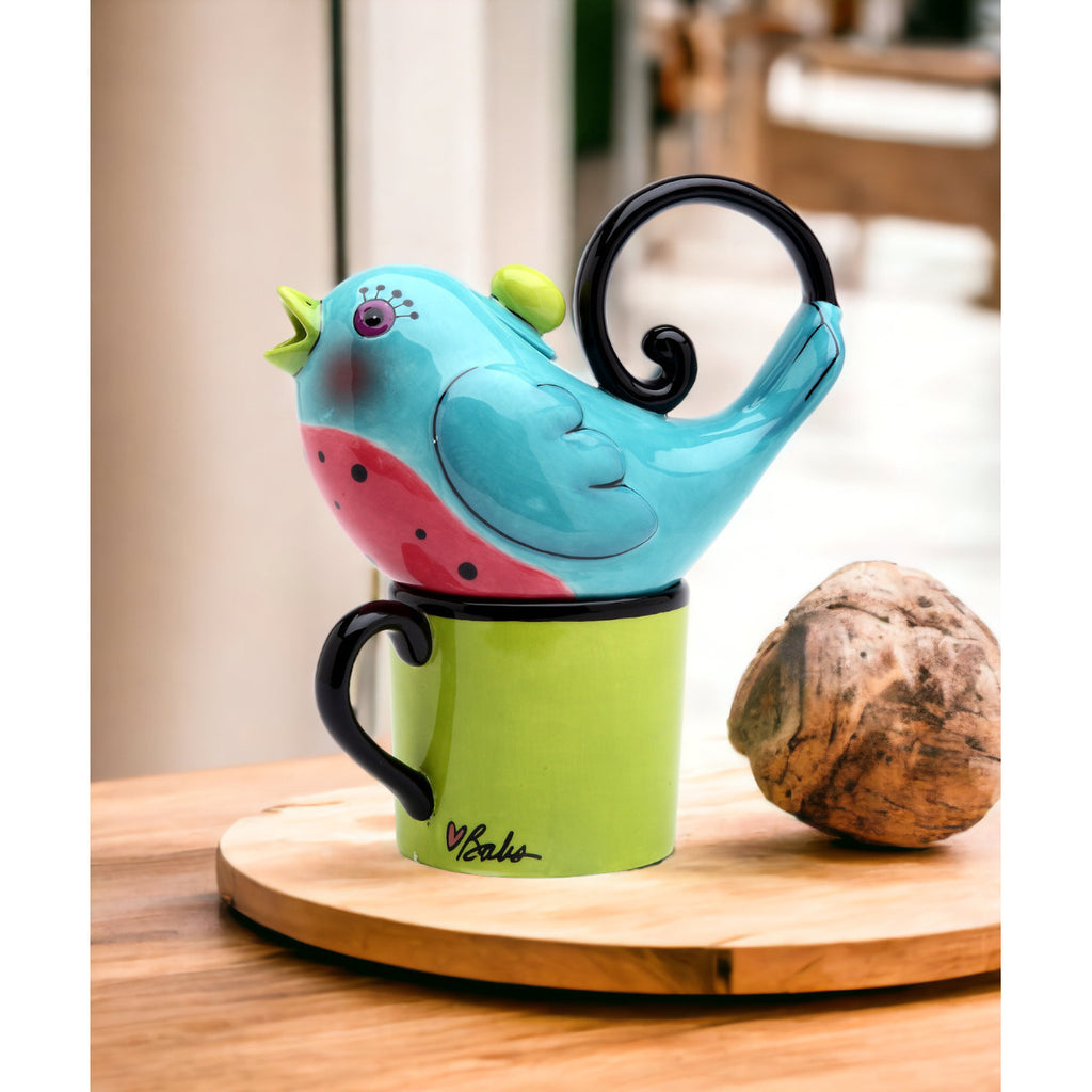 Ceramic Blue Bird Tea For One X163