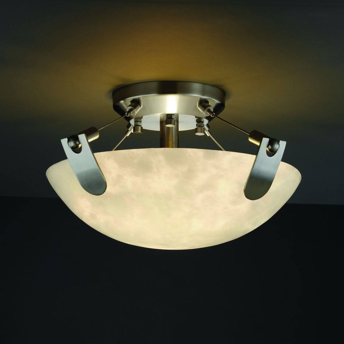 Brushed Nickel Semi Flush Mount Z7458